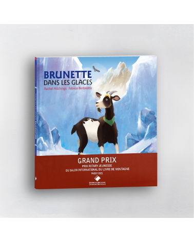 Brunette dans les glaces