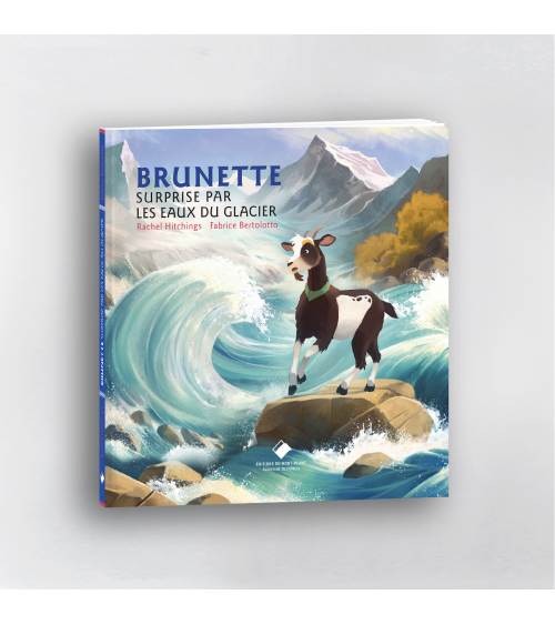 Brunette surprise par les eaux du glacier