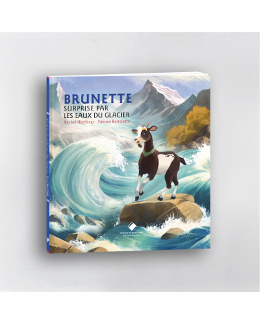 Brunette surprise par les eaux du glacier