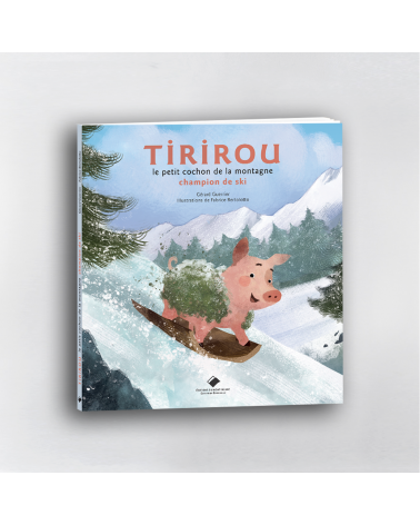 Tirirou, le petit cochon de la montagne champion de ski