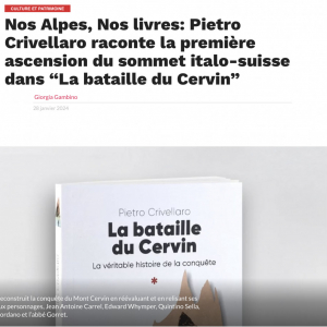 Nos Alpes, Nos livres : Pietro Crivellaro raconte la première ascension du somme